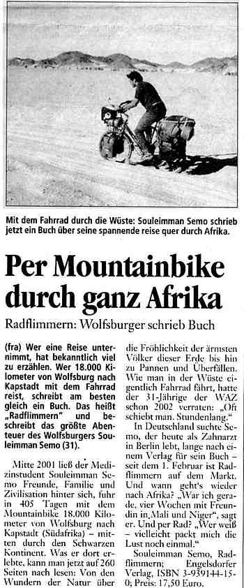 Wolfsburger Allgemeine vom  7. Mrz 2006
